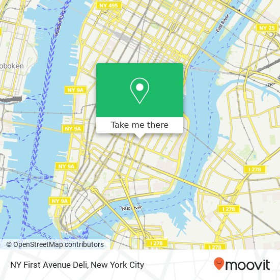 NY First Avenue Deli map