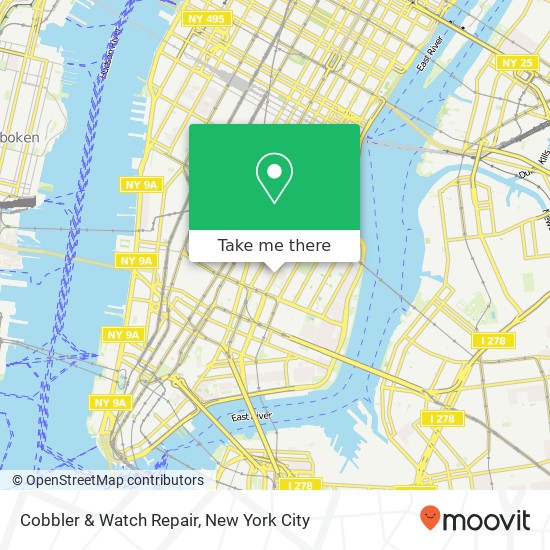 Cobbler & Watch Repair map