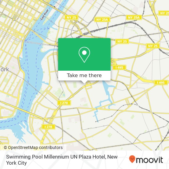 Swimming Pool Millennium UN Plaza Hotel map