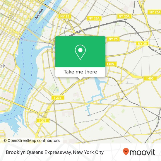 Brooklyn Queens Expressway map