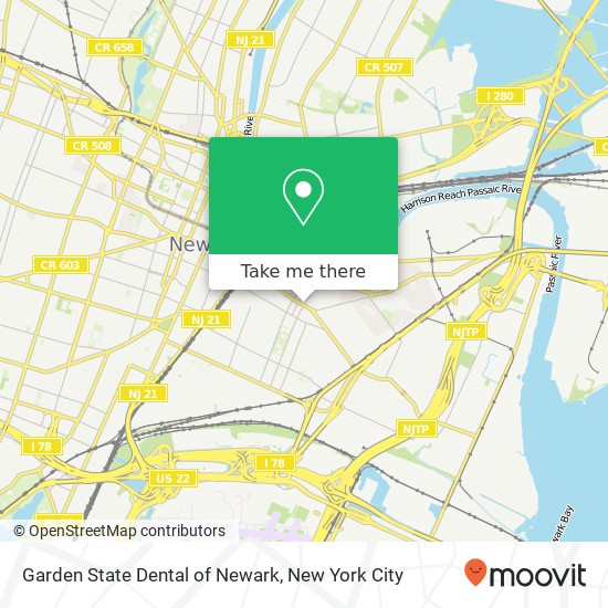 Garden State Dental of Newark map