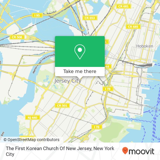 The First Korean Church Of New Jersey map