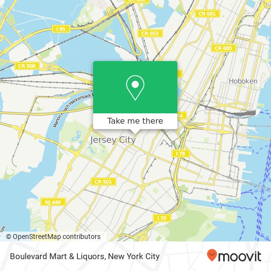 Boulevard Mart & Liquors map