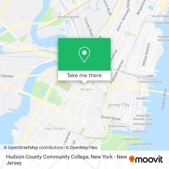 Hudson County Community College map