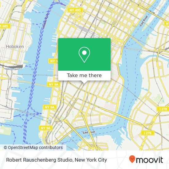 Mapa de Robert Rauschenberg Studio