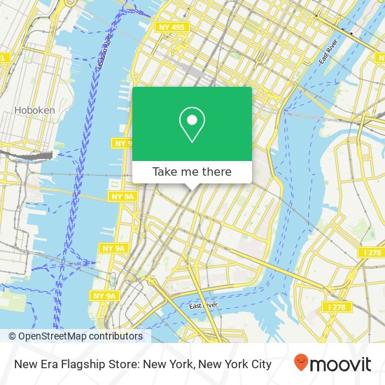 New Era Flagship Store: New York map