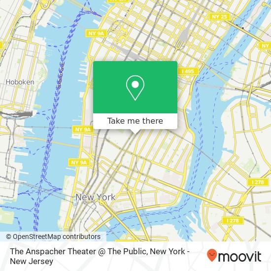 The Anspacher Theater @ The Public map