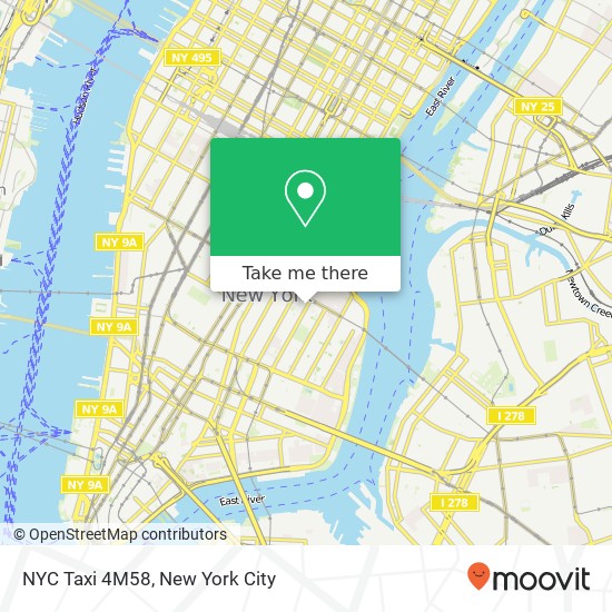 NYC Taxi 4M58 map
