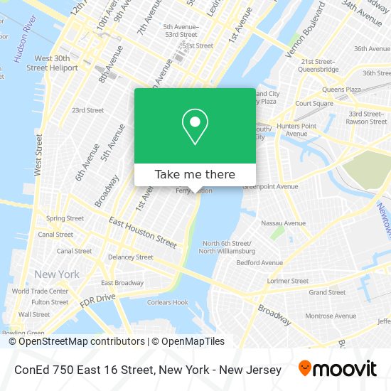 ConEd 750 East 16 Street map