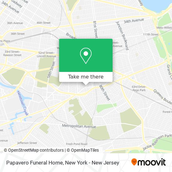 Mapa de Papavero Funeral Home