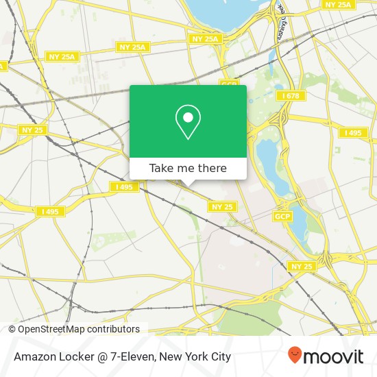 Mapa de Amazon Locker @ 7-Eleven