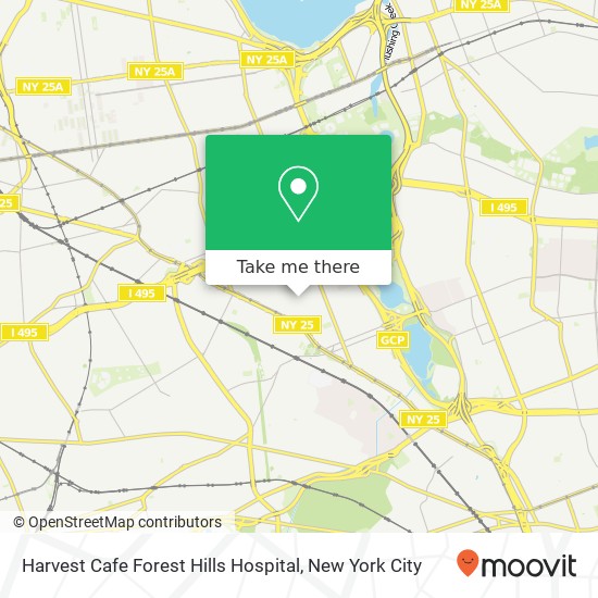 Harvest Cafe Forest Hills Hospital map