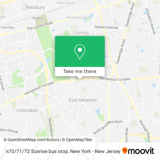 Mapa de n70/71/72 Sunrise bus stop