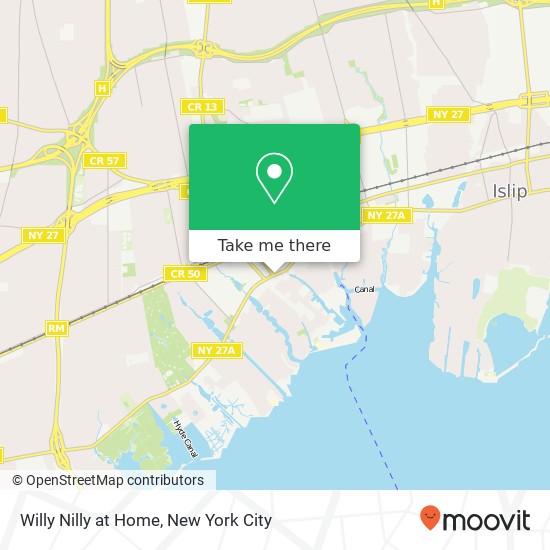Willy Nilly at Home map