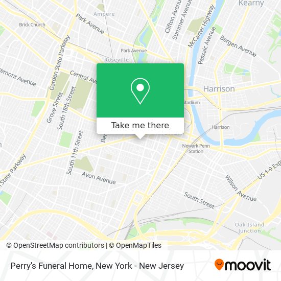 Perry's Funeral Home map