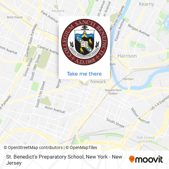 Mapa de St. Benedict's Preparatory School