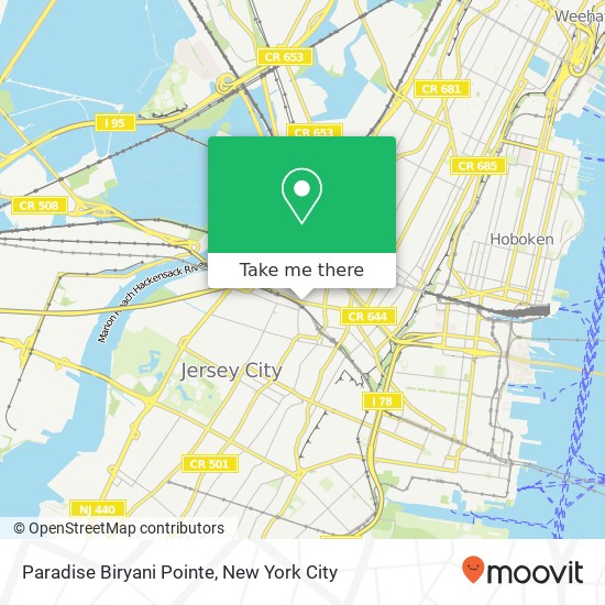 Paradise Biryani Pointe map