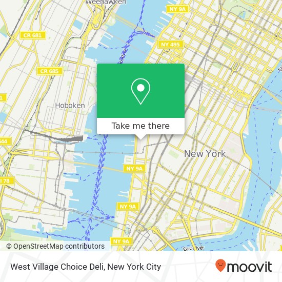 Mapa de West Village Choice Deli