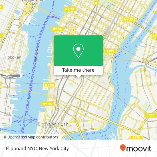 Mapa de Flipboard NYC