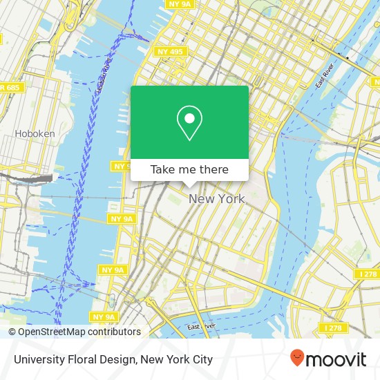 University Floral Design map