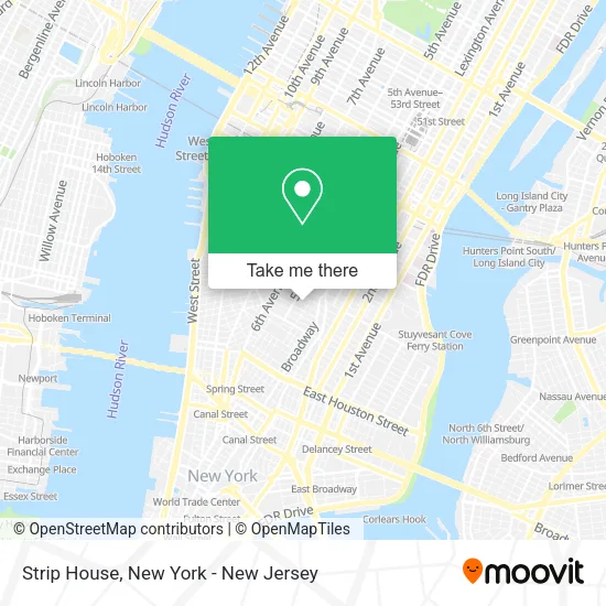 Strip House map