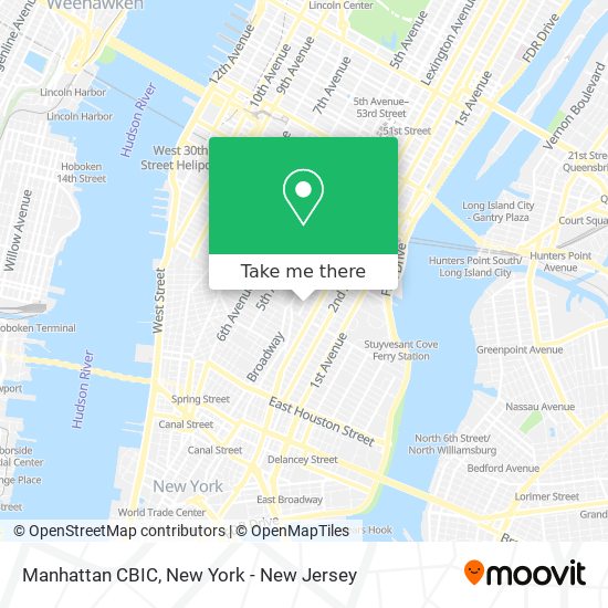 Manhattan CBIC map