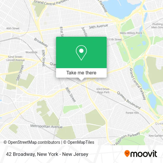 42 Broadway map