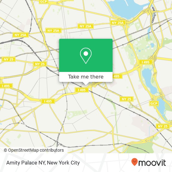Mapa de Amity Palace NY