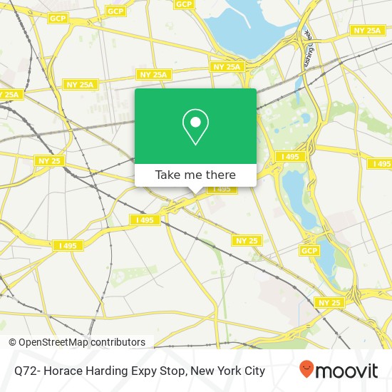 Mapa de Q72- Horace Harding Expy Stop