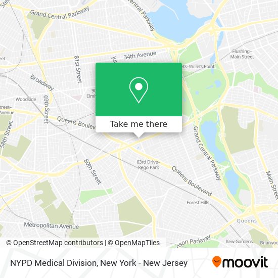 NYPD Medical Division map