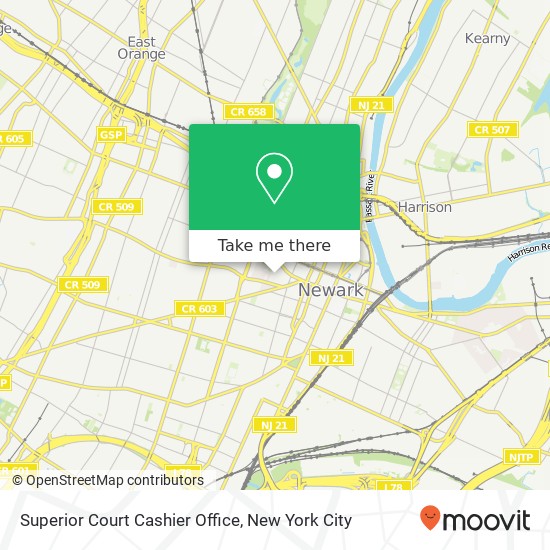 Superior Court Cashier Office map