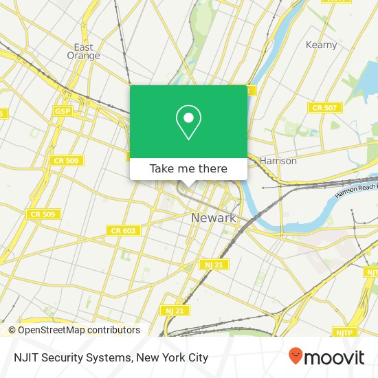 NJIT Security Systems map