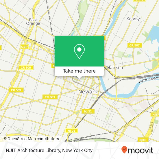 NJIT Architecture Library map