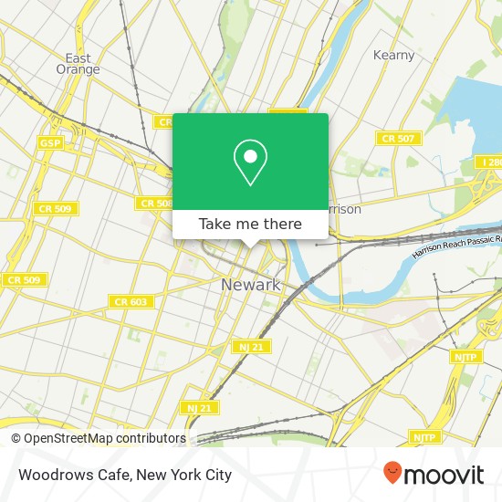 Mapa de Woodrows Cafe
