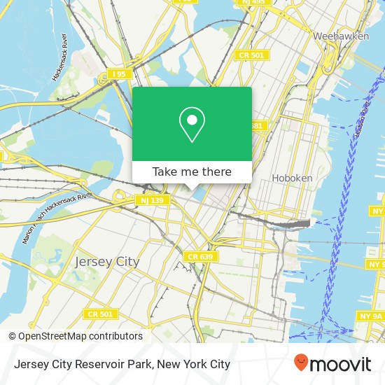 Mapa de Jersey City Reservoir Park