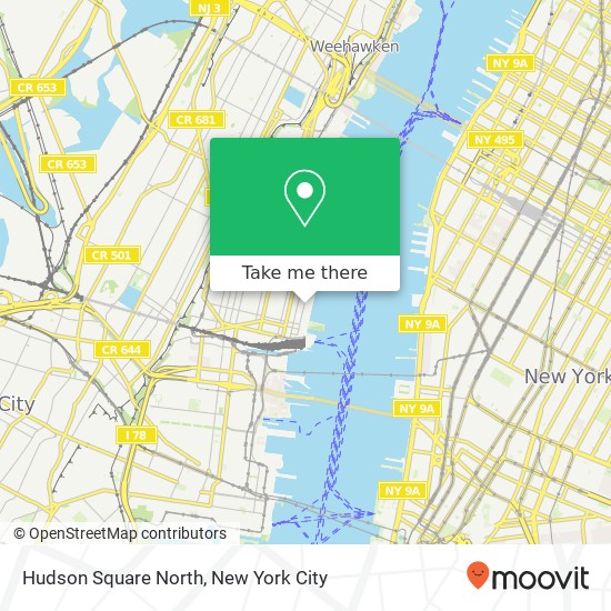 Mapa de Hudson Square North