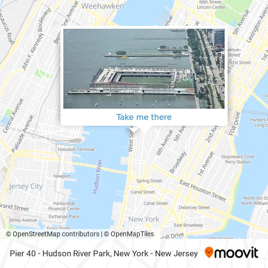 Pier 40 - Hudson River Park map