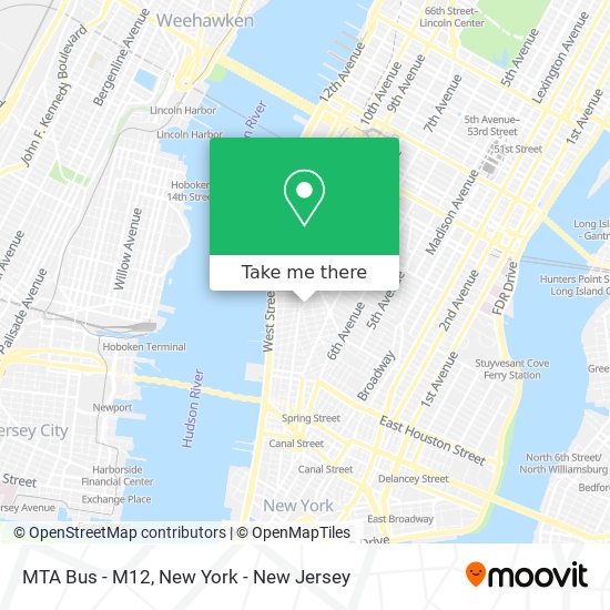 MTA Bus - M12 map