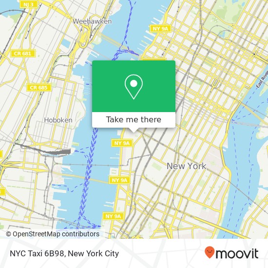 NYC Taxi 6B98 map