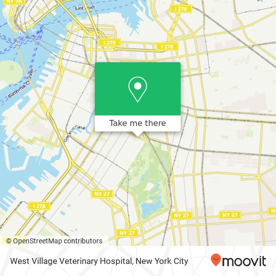 Mapa de West Village Veterinary Hospital