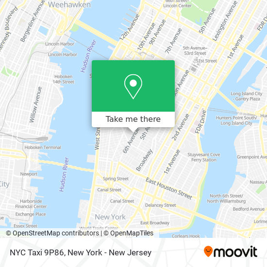 NYC Taxi 9P86 map