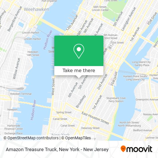 Amazon Treasure Truck map