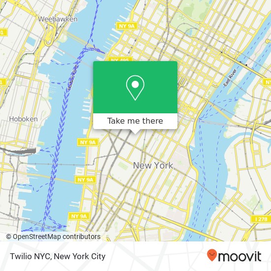 Twilio NYC map