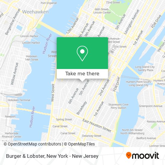 Mapa de Burger & Lobster