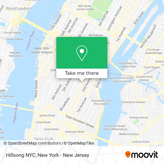 Hillsong NYC map
