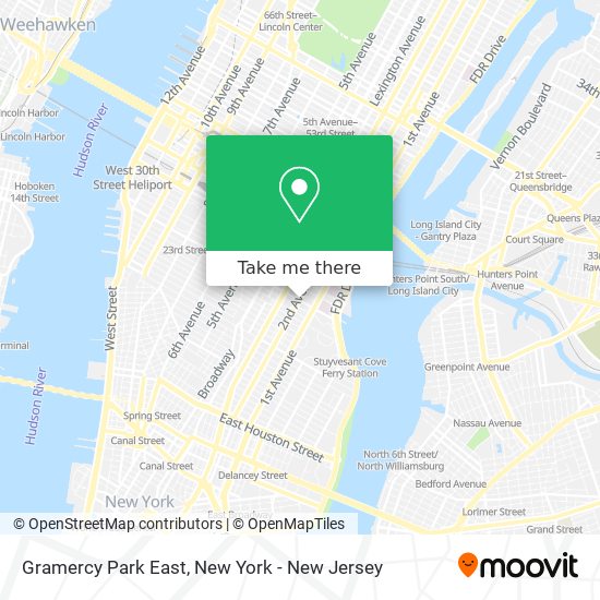 Mapa de Gramercy Park East