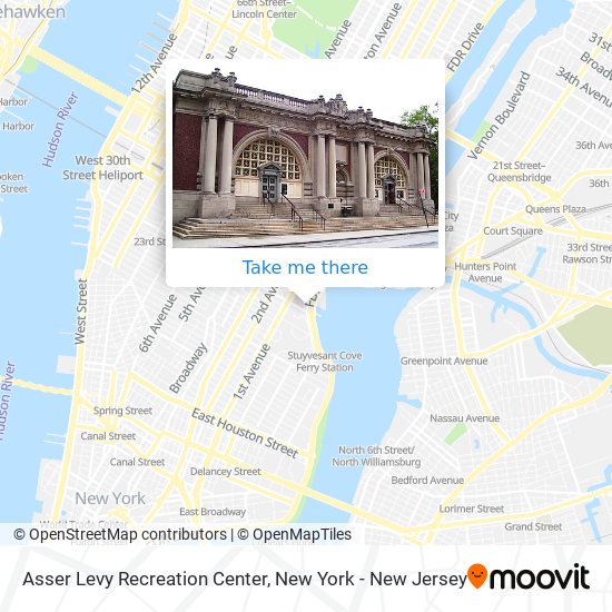 Asser Levy Recreation Center map