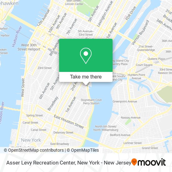 Asser Levy Recreation Center map