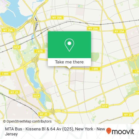 MTA Bus - Kissena Bl & 64 Av (Q25) map