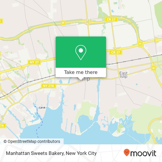 Mapa de Manhattan Sweets Bakery